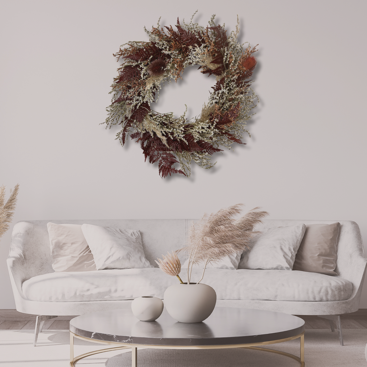 Rust & Thistle Wreath
